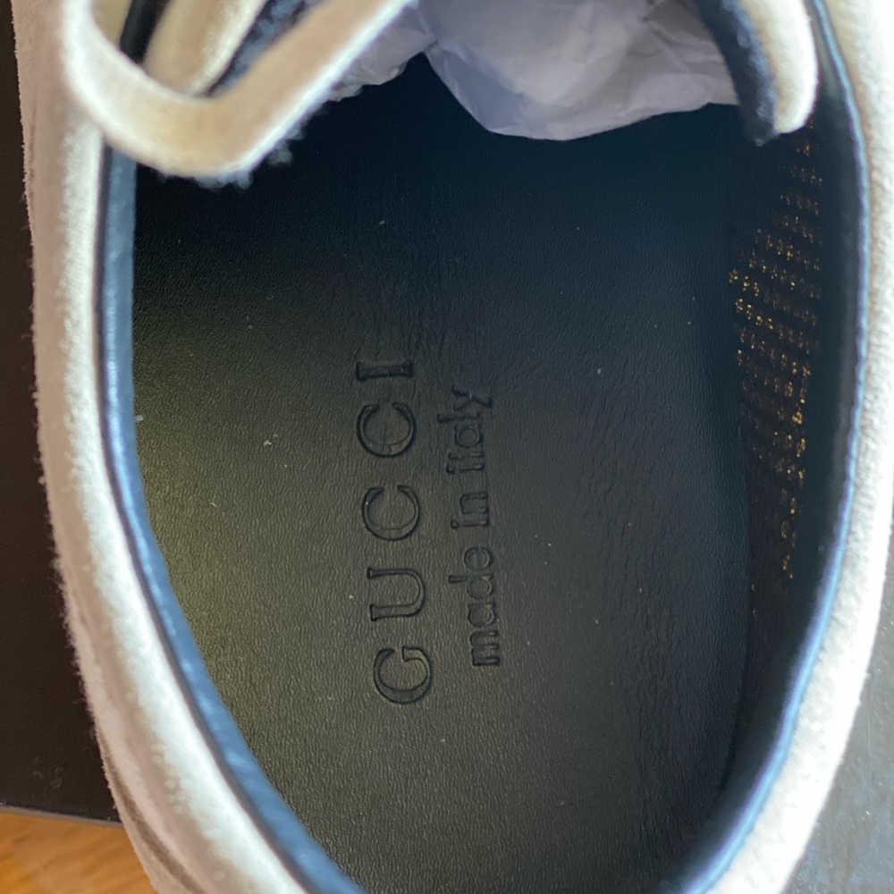 Gucci White Driving Shoe Size 8 1/2 - Picture 6 of 13